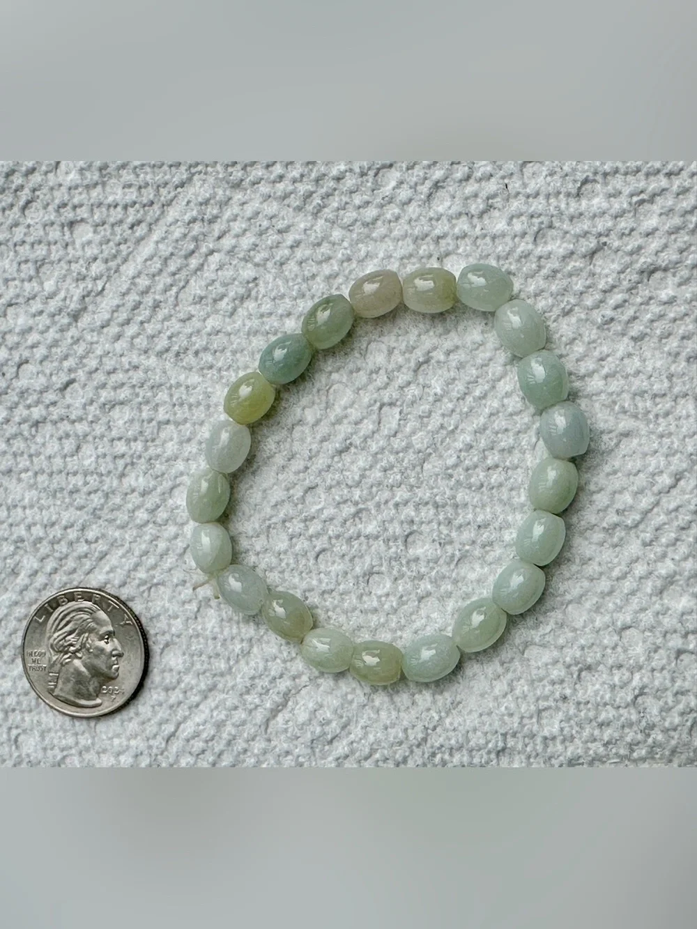 Multi color grade A Jade Beaded Stretch Bracelet